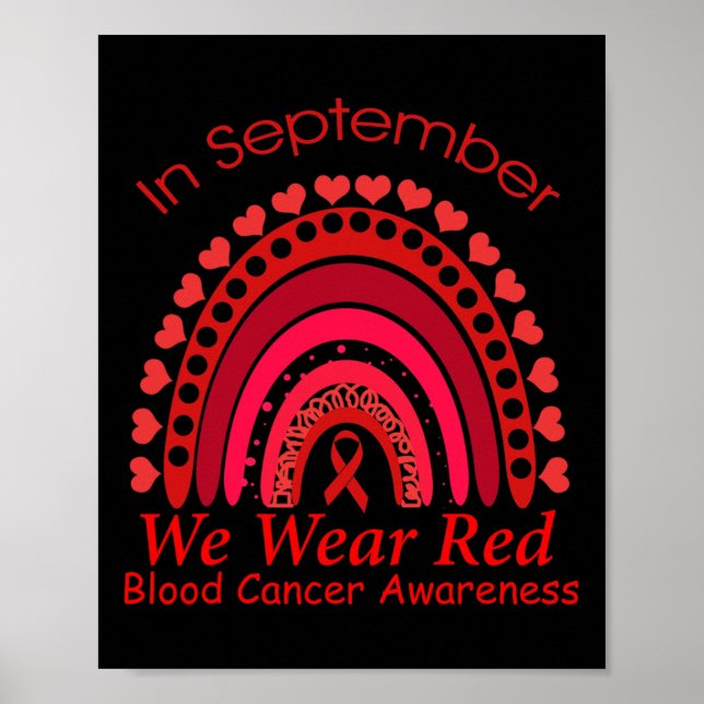 Poster Arco-íris Em Setembro Nós Usamos Vermelho Conscien (Frente)