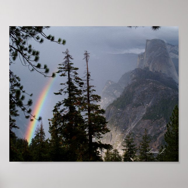 Poster Arco-íris em Yosemite Canvas Imprimir (Frente)