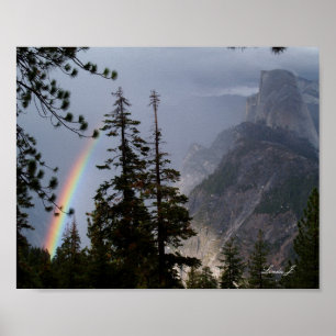 Poster Arco-íris em Yosemite Canvas Imprimir