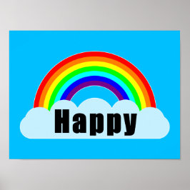 Poster ARCO-ÍRIS - Feliz