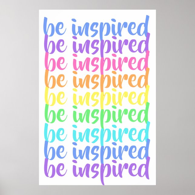 Poster Arco-Íris "inspirado" (Frente)