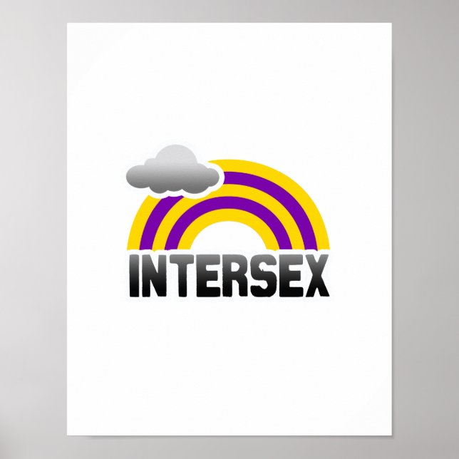 PÔSTER ARCO-ÍRIS INTERSEXO (Frente)