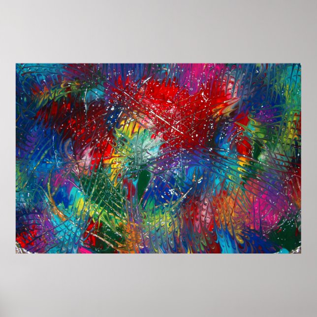 Poster Arco-íris lascas (Frente)