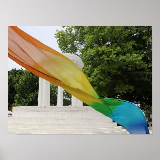 Poster Arco-íris Orgulho da Fonte Marshall (Frente)