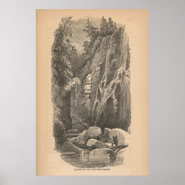 Poster Arco-íris ou Corinne Falls (Frente)