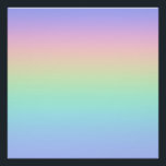 Pôster Arco-íris pastel<br><div class="desc">Um arco-íris pastel colorido gradiente.</div>