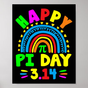 Poster Arco-Íris Pi Dia 2025 Pi