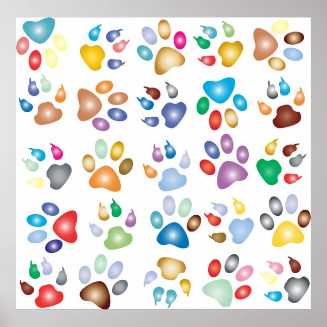 Poster Arco-íris prismático colorido (Frente)