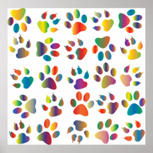 Poster Arco-íris prismático colorido