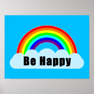 Poster ARCO-ÍRIS - Seja Feliz
