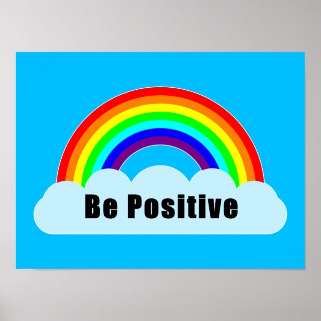 Poster ARCO-ÍRIS - Seja Positivo (Frente)