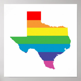 Pôster arco-íris texas