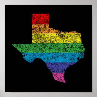 Poster arco-íris texas