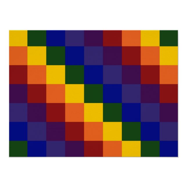 Pôster Arco-Íris Verificado (Frente)