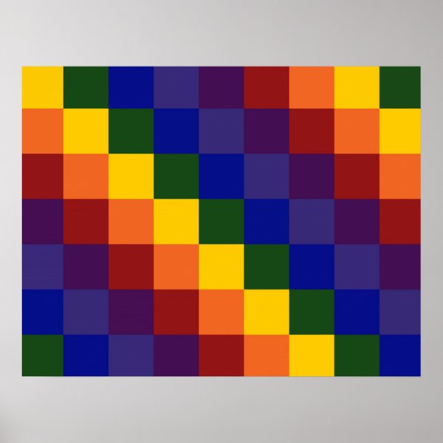 Poster Arco-Íris Verificado (Frente)