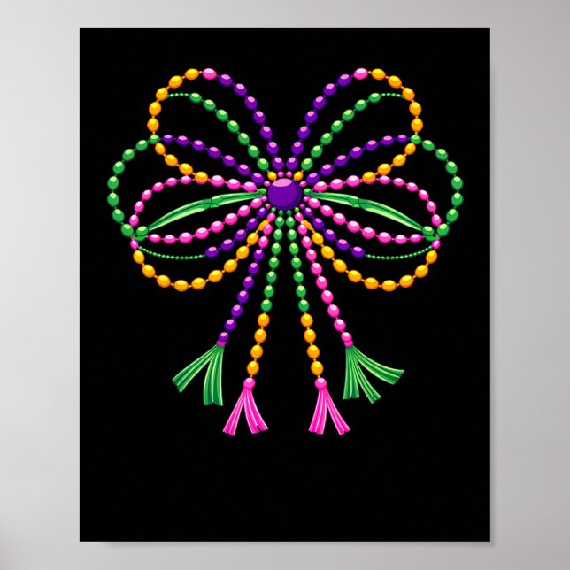 Poster Arco Mardi Gras Festival Fleur De Lis Carn (Frente)