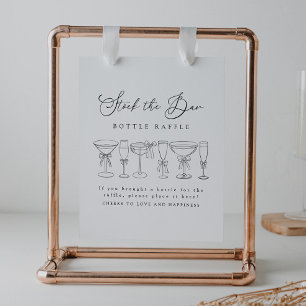 Poster Arco Moderno Negra Sinal De Raffle Da Garrafa Do B