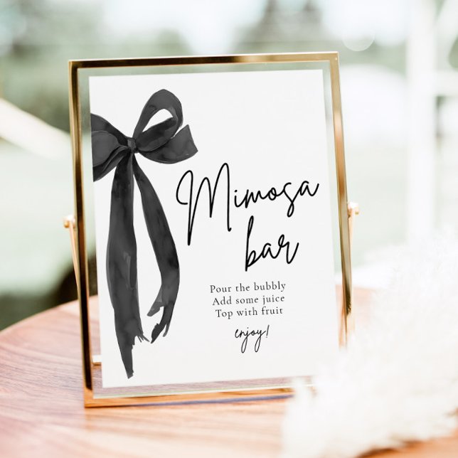 Poster Arco Negra Ela é Casando Sinal de Bar Mimosa (Criador carregado)