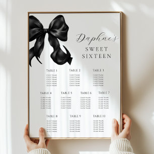 Poster Arco Negro Doce Dezesseis Gráficos de Assento