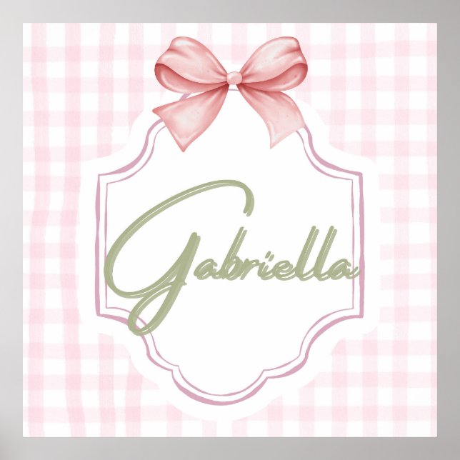Poster Arco personalizado da Gabriella Baby Girl (Frente)