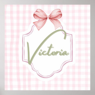 Poster Arco personalizado da Victoria Baby Girl
