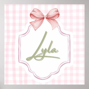 Poster Arco Personalizado do infantário Lyla Baby Girl &G