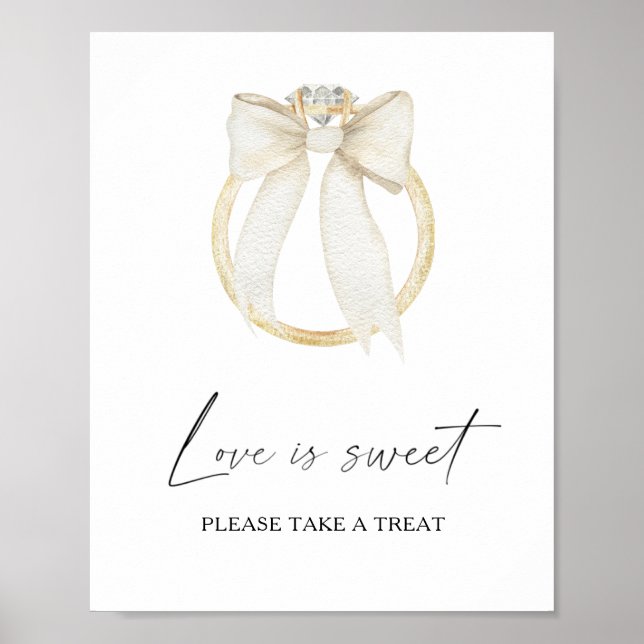 Poster Arco, Ring chá de panela O amor é doce, dê uma olh (Frente)