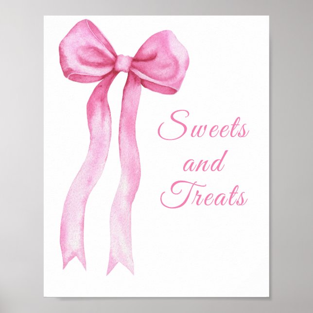 Poster Arco rosa - doces e guloseimas (Frente)