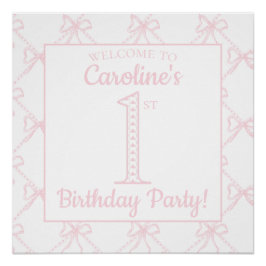 Pôster Arco Rosa e Branco, Aniversário do Avô