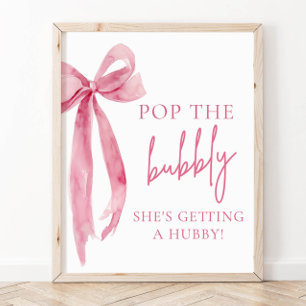 Poster Arco Rosa Pop O Espumante Ela Está Se Casando Plac