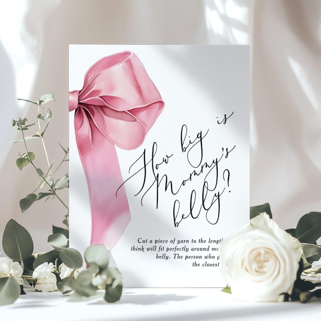 Poster Arco rosa Quão grande é o jogo de barriga das mães (Criador carregado)