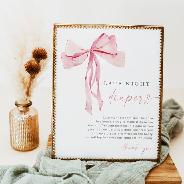 Poster Arco Rosa Tarde Noite Fralda Sinal Rapariga (Criador carregado)