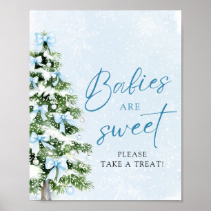Poster Arcos Árvore de Natal Bebês São Doces Pegue um Pet
