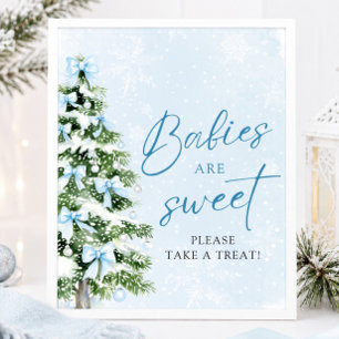 Poster Arcos Árvore de Natal Bebês São Doces Pegue um Pet