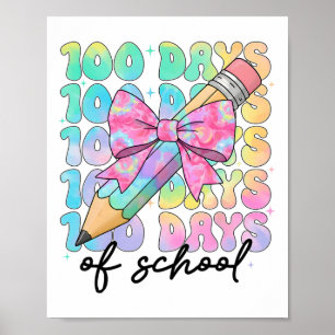 Poster Arcos de 100 dias de escola Meninas 100º dia de es