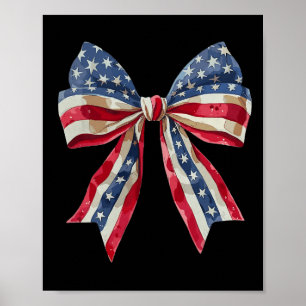 Poster Arcos De Coquetel Vermelho Branco E Azul Americano