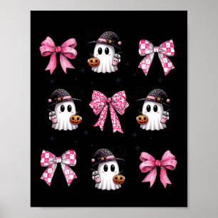 Poster Arcos de coquetes rosa-fantasma, bonitos e brilhan