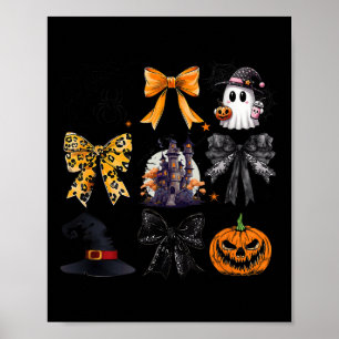 Poster Arcos de Coquette Ghost Pumpkin Witch Spooky Seaso
