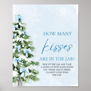 Poster Arcos de Natal Adivinhe Quantos Beijos Chás de Beb