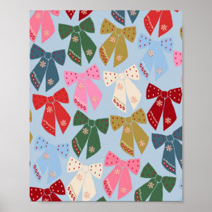 Poster Arcos de Natal Azul