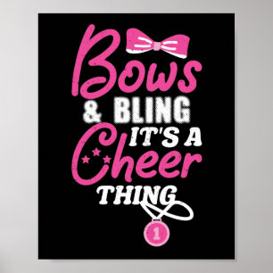 Poster Arcos E Bling É Um Cheerleader De Garota Animada