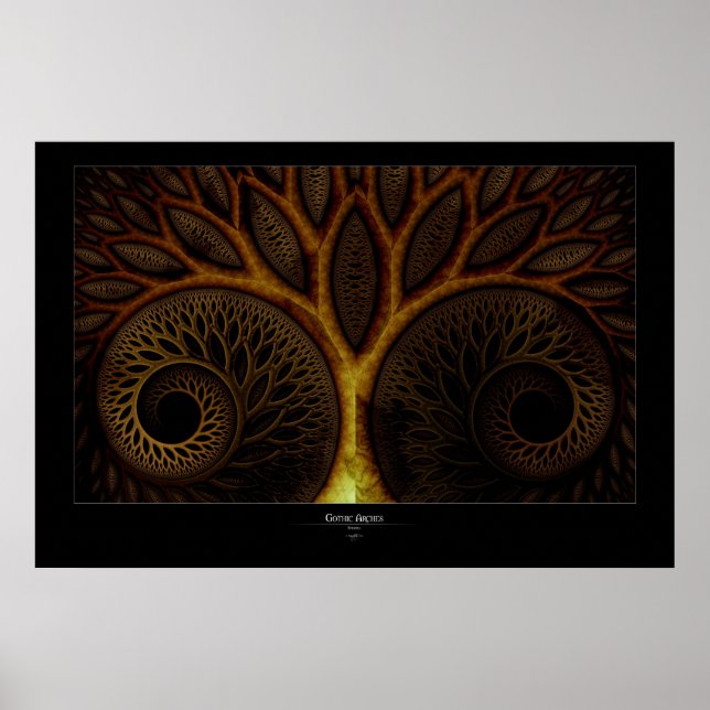 Pôster Arcos góticos (Frente)