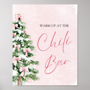 Poster Arcos Rosa Elegante Árvore de Natal Bar Chili