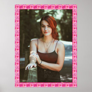 Poster Arcos Rosa Kawaii Personalizado Foto