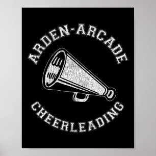 Poster Arden-arcade Cheer Angustiado Retro Cheerlead Anos