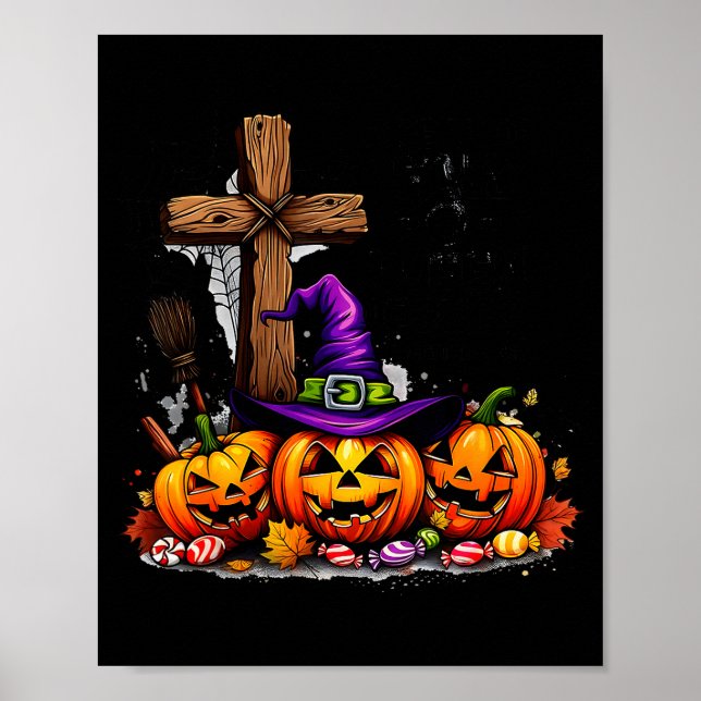 Poster Are You Fall-o-ween Jesus Funny Pumpkin _1  (Frente)
