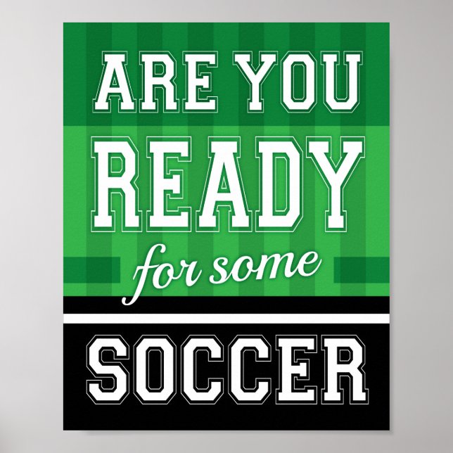 Poster ARE YOU READY FOR SOME SOCCER Sign Print (Frente)