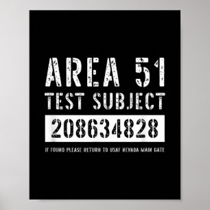 Poster Área 51 Testes Assunto 4828 Hallowee de rapto de A