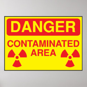 Poster Área contaminada