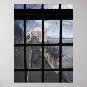 Poster Área da praia do escape de Alcatraz